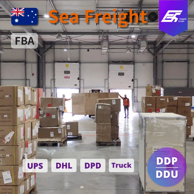 China to AU Door-to-Door FBA DDP DDU Service Cheap Sea Shipping Agent 25-30 Days Arrival at Port for LCL+Express