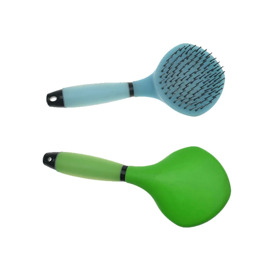 Soft grip needle comb brush hair massage brush scrub cleaning brush