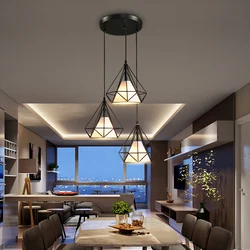 VVS led lamps wholesale china modern dining room cheap iron bird cage mini chandelier