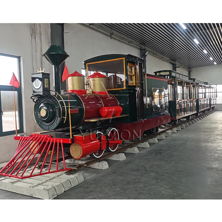 Factory Supplier Electric Kids Big Tourist Track Train For Outdoor Playground