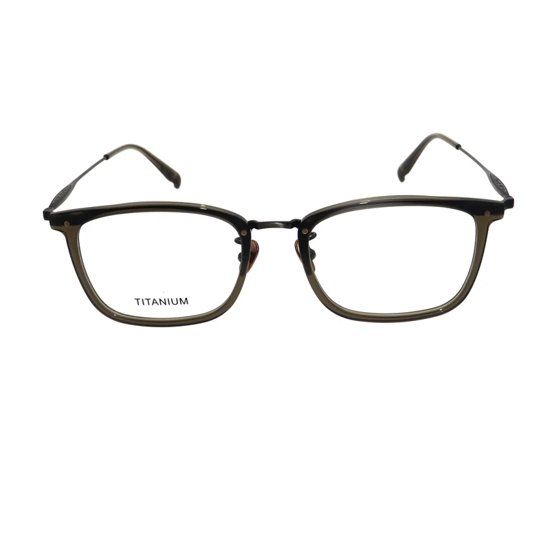 Custom Logo Acetate Metal Optical Eyewear Fashion Retro Trend High End Fancy Eyeglass Frames