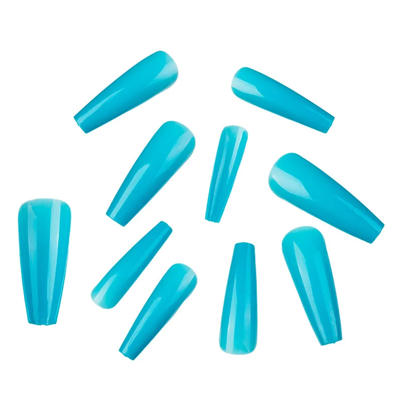 Hot Selling Fake Nails False Nail Tip Press On Tips Acrylic Nail Tips Colorful Artificial Fingernails