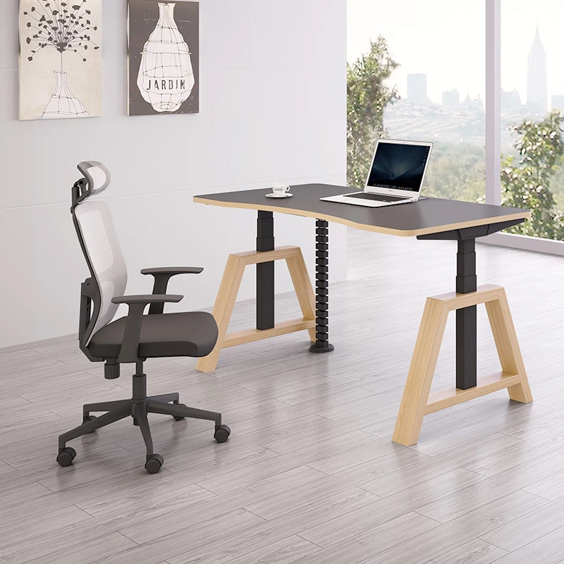 2 4 Person Office Workstations Electric Adjustable Standing Desk Smart Computer Desk