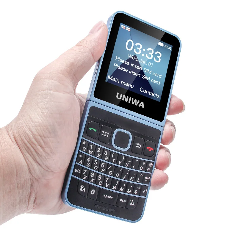 UNIWA Pocket 2 Dual SIM-карты слот 5 дюймов экран 4G LTE T9 клавиатура оптом OEM U-образный шарнир складной мобильный телефон
