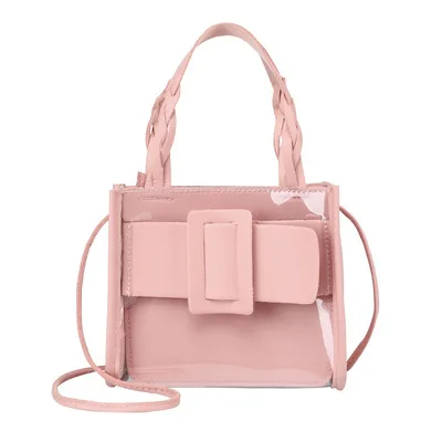 
Fashion transparent small crossbody bag simple style bag classy handbags Korean style jelly lady bags with small pouch purse 