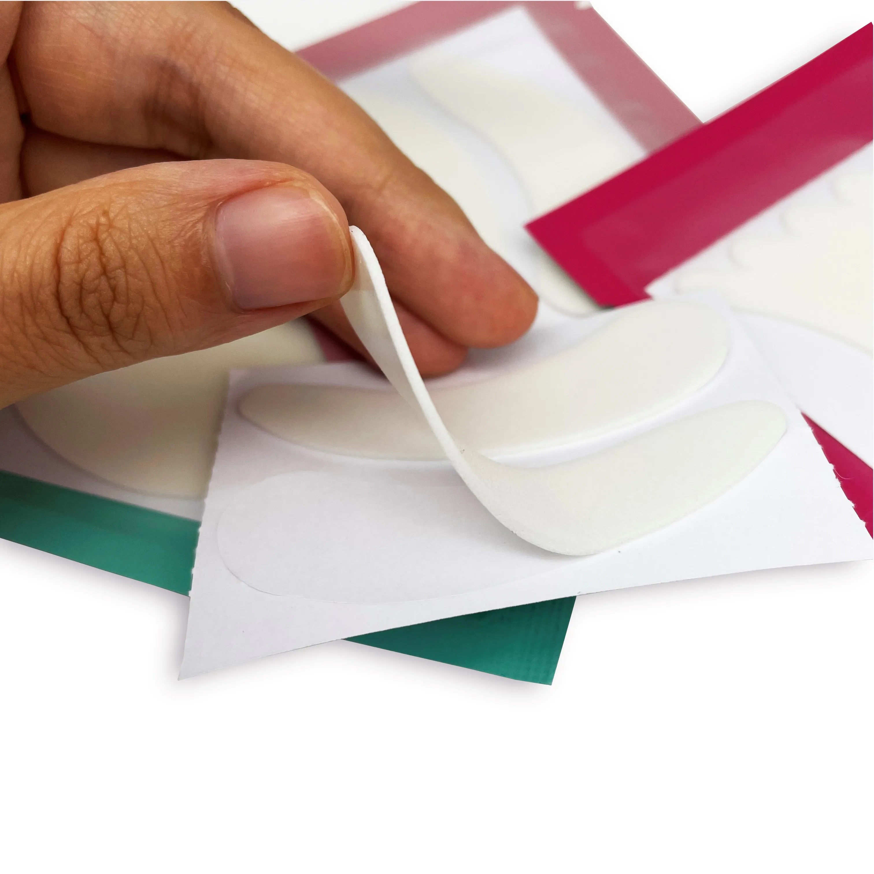 Private Label Custom Foam Tape Eye Pads Under Eye Patches For Eyelash Extension Lint Free Pads