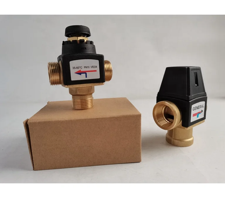 thermostatic mixing valve for solar water heater