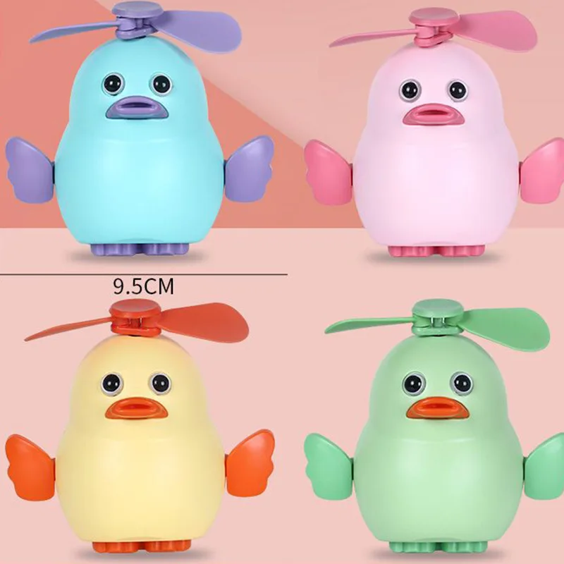 Mini USB fan Handheld cartoon animal portable mute office student desktop outdoor fan