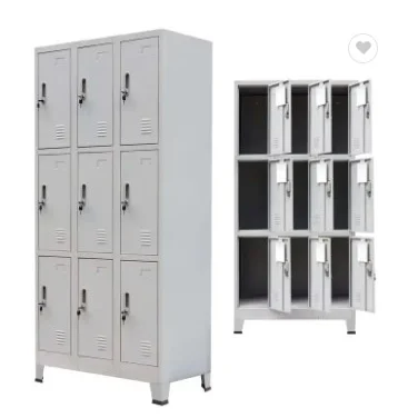 manufacturer wholesale price steel locker cabinet metal school storage 9 12 15 18 door gym locker white industrial lockers