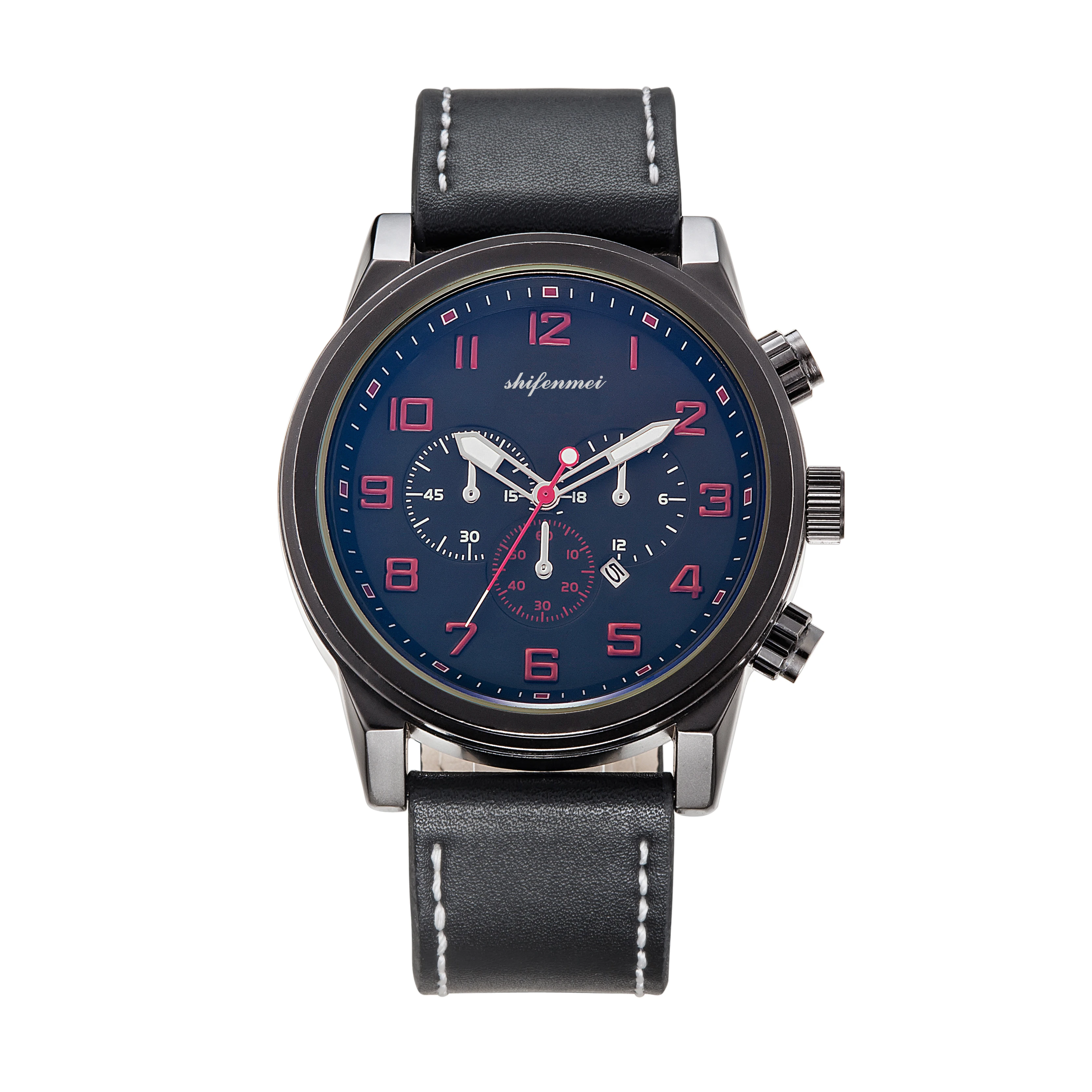 Shifenmei Новый fahion oem часы логотип классический кожаный кварцевые