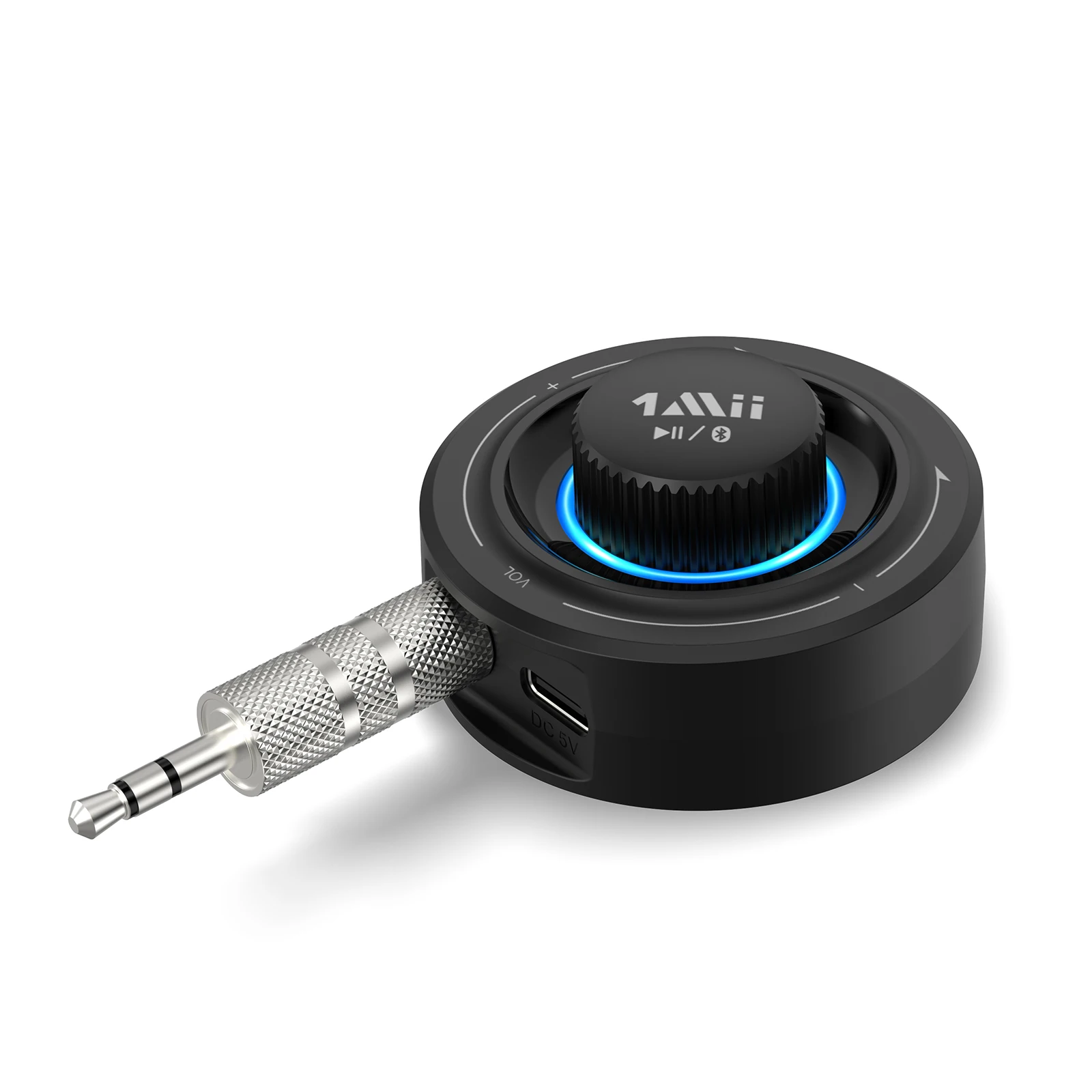 1Mii Bluetooth 5.2 Music Receiver AUX Bluetooth Adapter Wireless Audio Receiver for Car/Home Stereo/Speaker/Wireless Headset/MP3