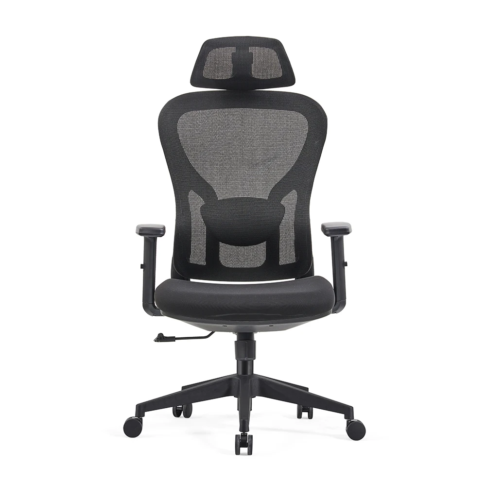 Эргономичное офисное кресло с регулируемым подголовником