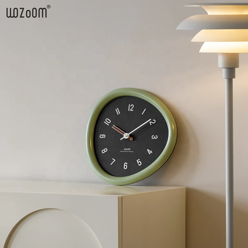 Mandelda Wall Clock Home Decor  Luxury Triangle Shaped Clock Wall Decoration Modern DIY Custom Big Wall Clock For Living Room