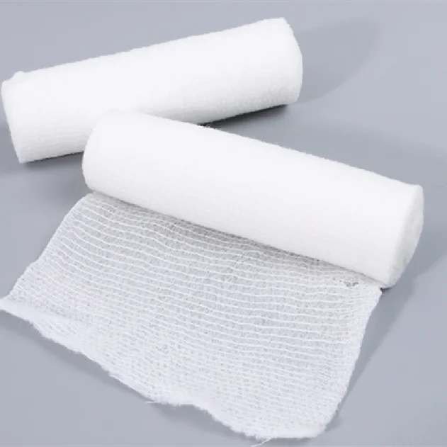 Medical First Aid Absorbent 100% Bleached Cotton Wool Gauze Roll with CE ISO