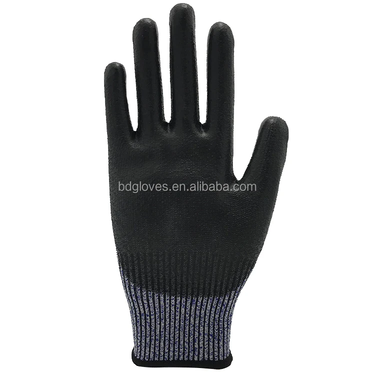 sandy nitrile dipped work Construction Anti Cut Level 5 Industrial Anticut Protective Cut-Proof Resistant Hand Safety Gloves