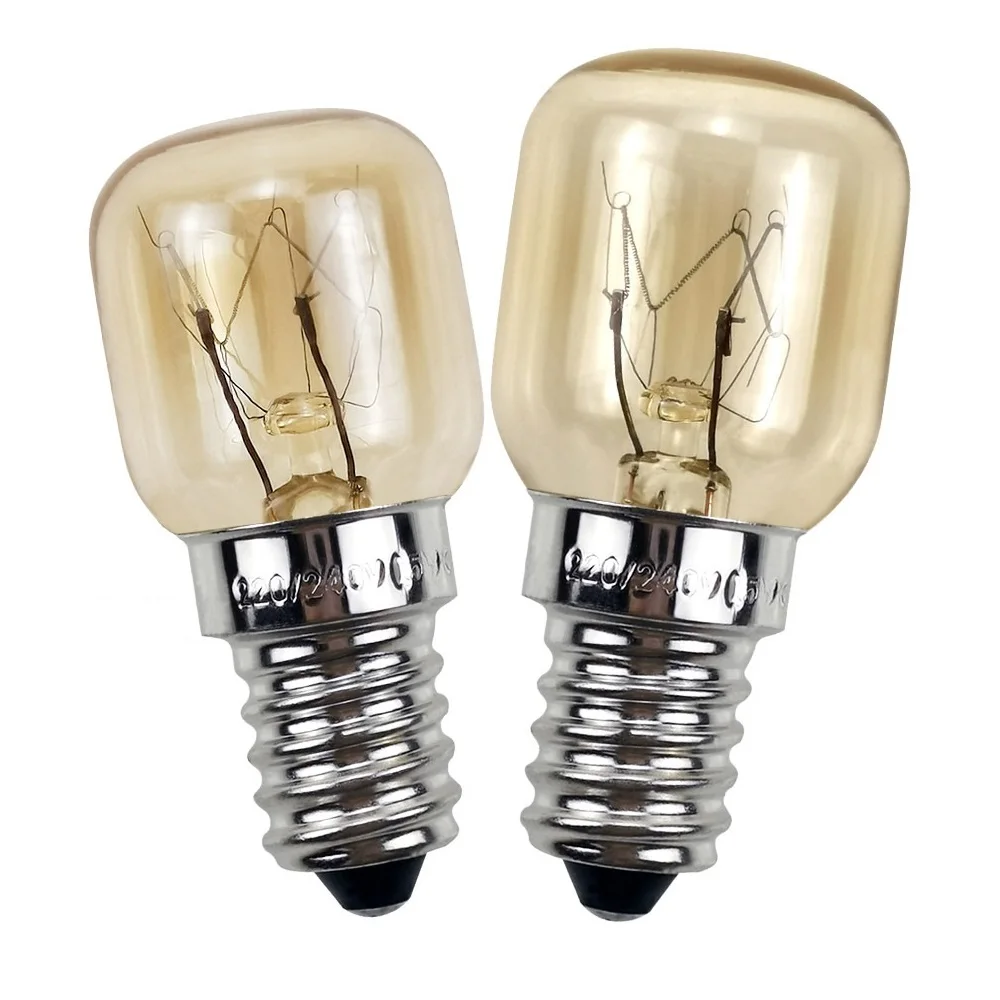 Wholesale 15W 25W Microwave Oven Lamp Bulb T22 T25 High Temperature Resistance 300 Degree E14 Small Screw indicator Light Bulb