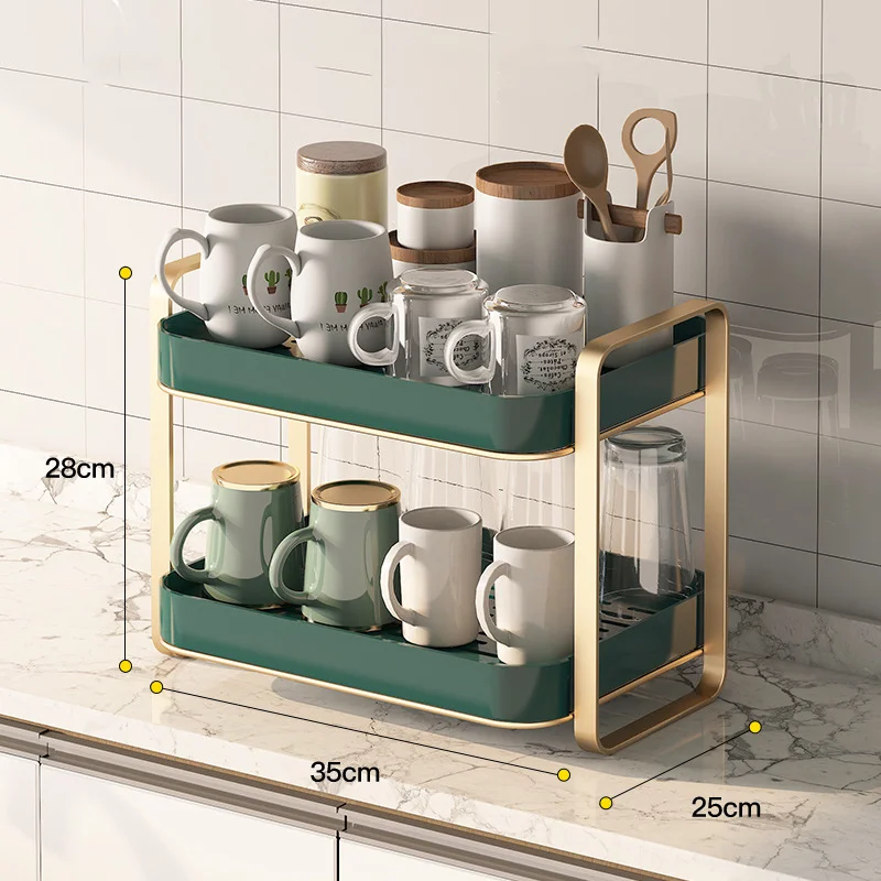 Household Tray Tabletop Multipurpose Shelf Water Glass Drying Rack Holder Official Tea Set Storage  Cup Drainer Holder