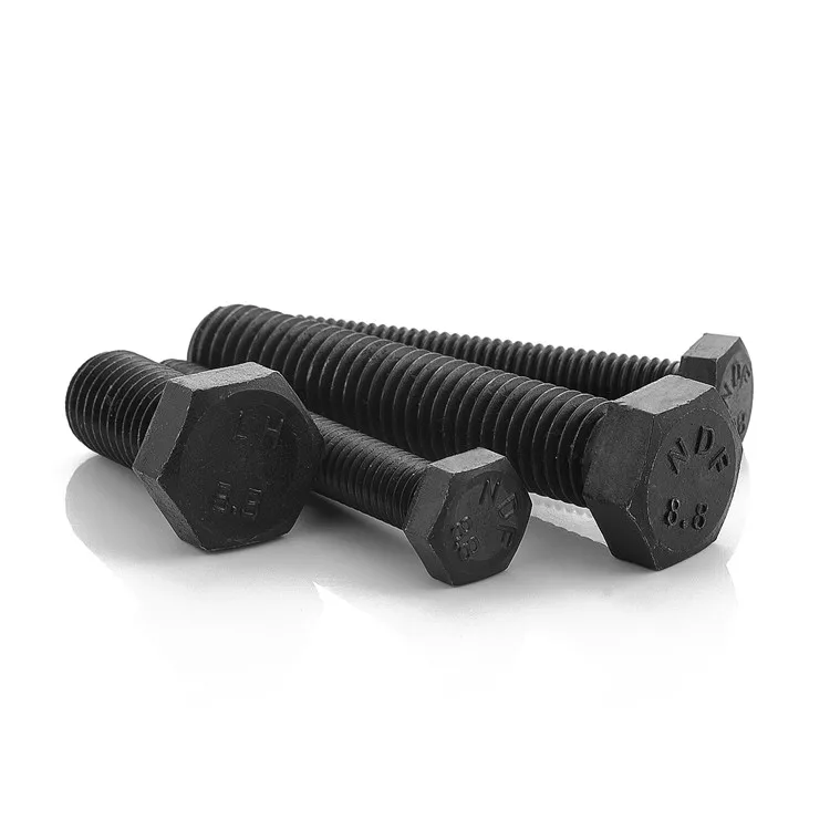 High Strength Black Hex Head Bolts M6 M8 M10 M12 M14 M16 DIN933 Hex Bolt