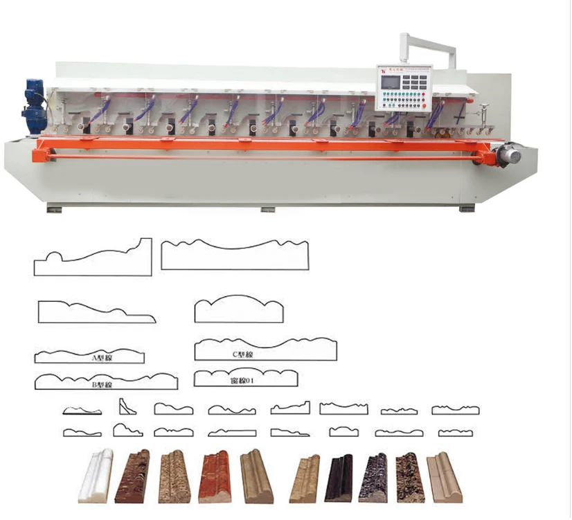 Chiao (6+6) disc automatic ceramic grinding floor square tiles marble polishing machine