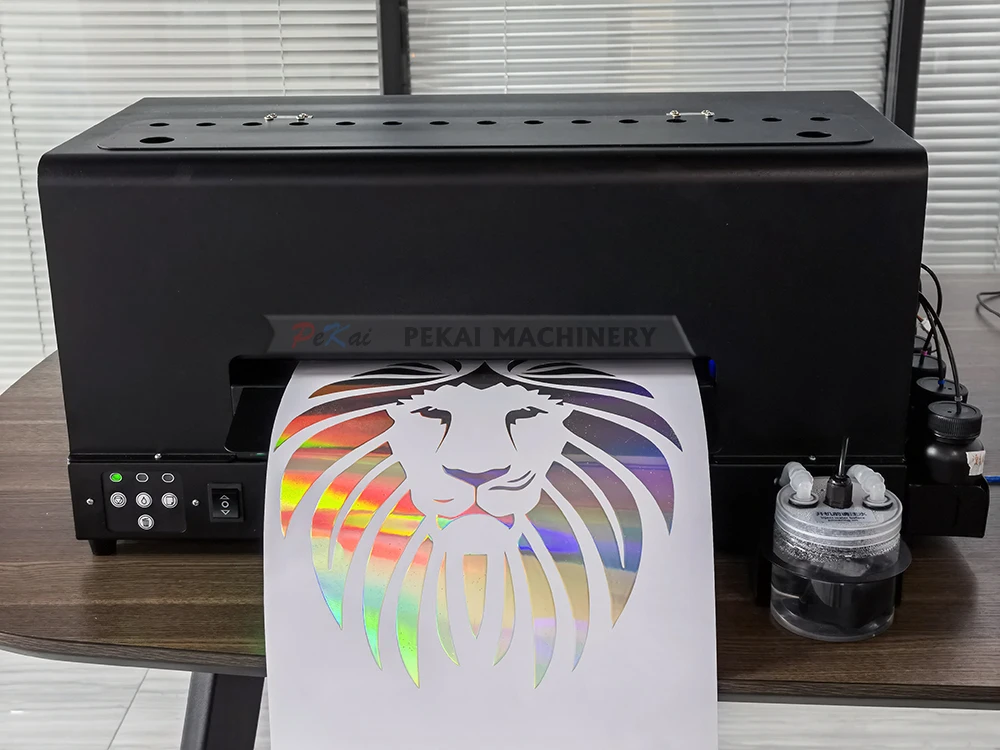 A3 Roll to Roll Inkjet Label Printing Machine Roll Sticker Printer UV Color Label Printer