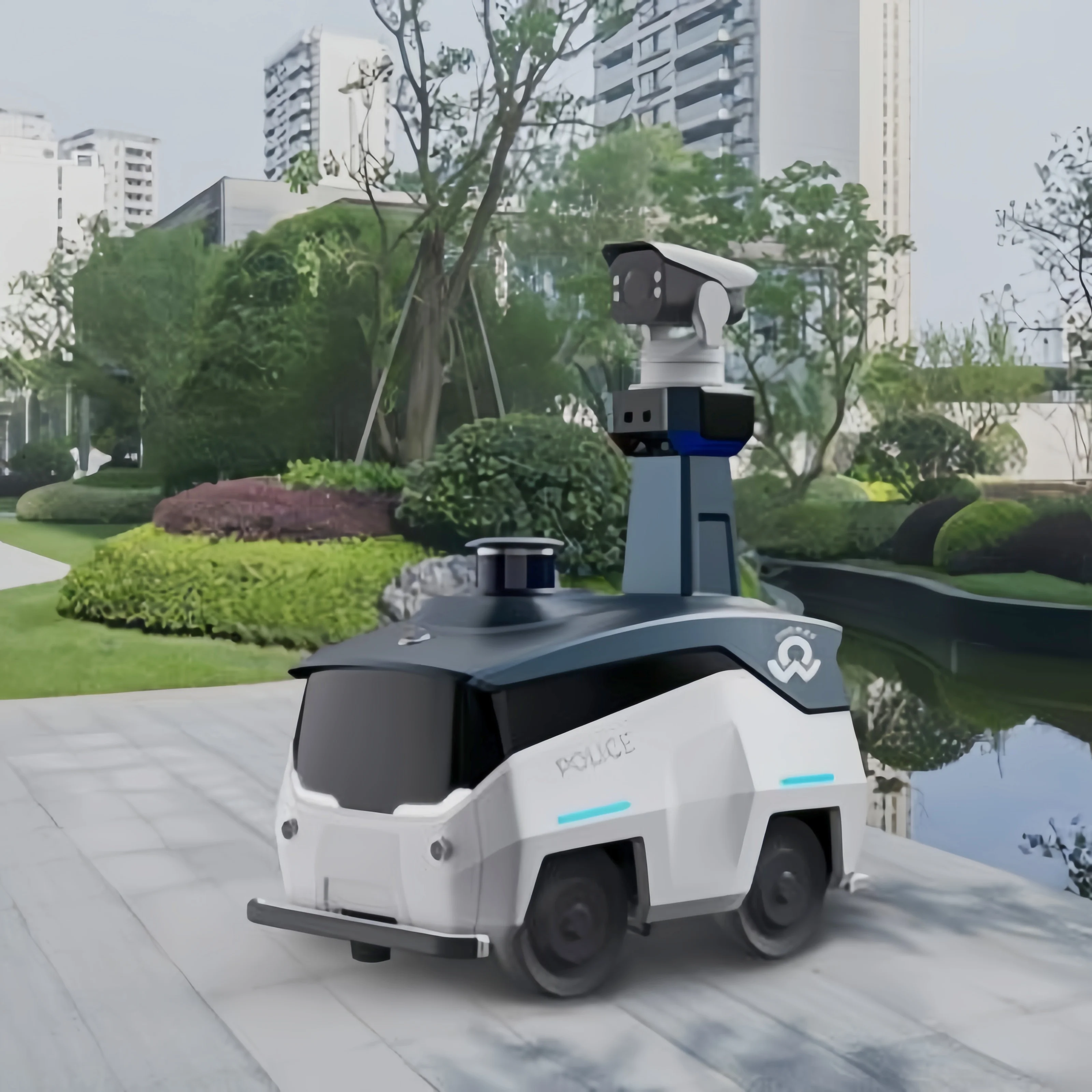 Коммерческая автономная навигация плановый патрульный охранный робот охранник для завода
