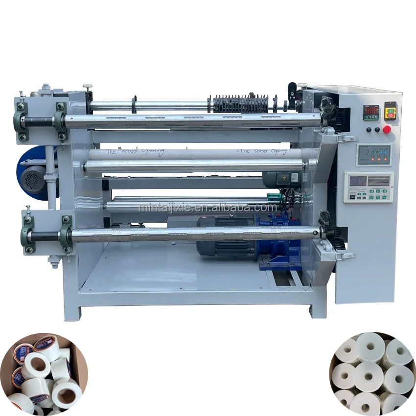 Factory Hot sale Price for BOPP tape jumbo roll slitting machine automatic adhesive cello scotch tape making machine