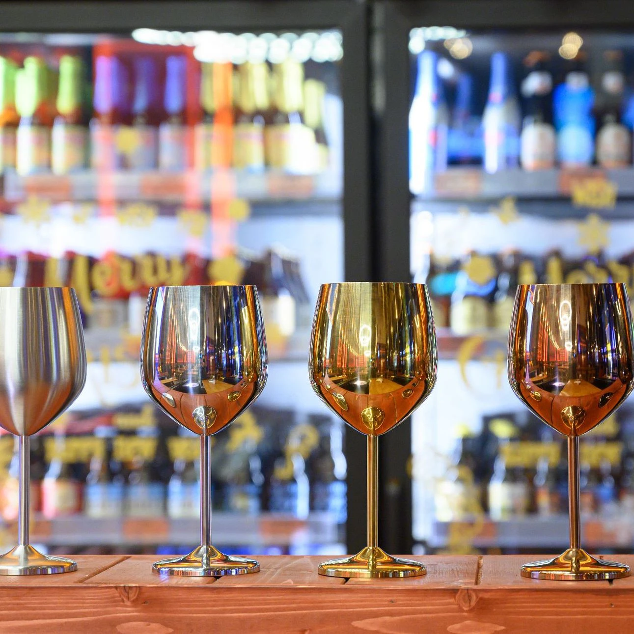 Unique and Cool Portable Metal Wine Glass for Outdoor Events 500ML Stainless Steel Wine Glass