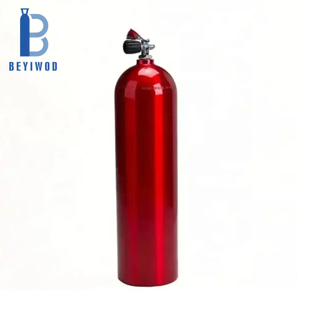 Diving Breathing Single Oxygen bottle aluminum cylinder S80 80cuft 11,1 Liter 207 Bar with Din/Yoke Valve