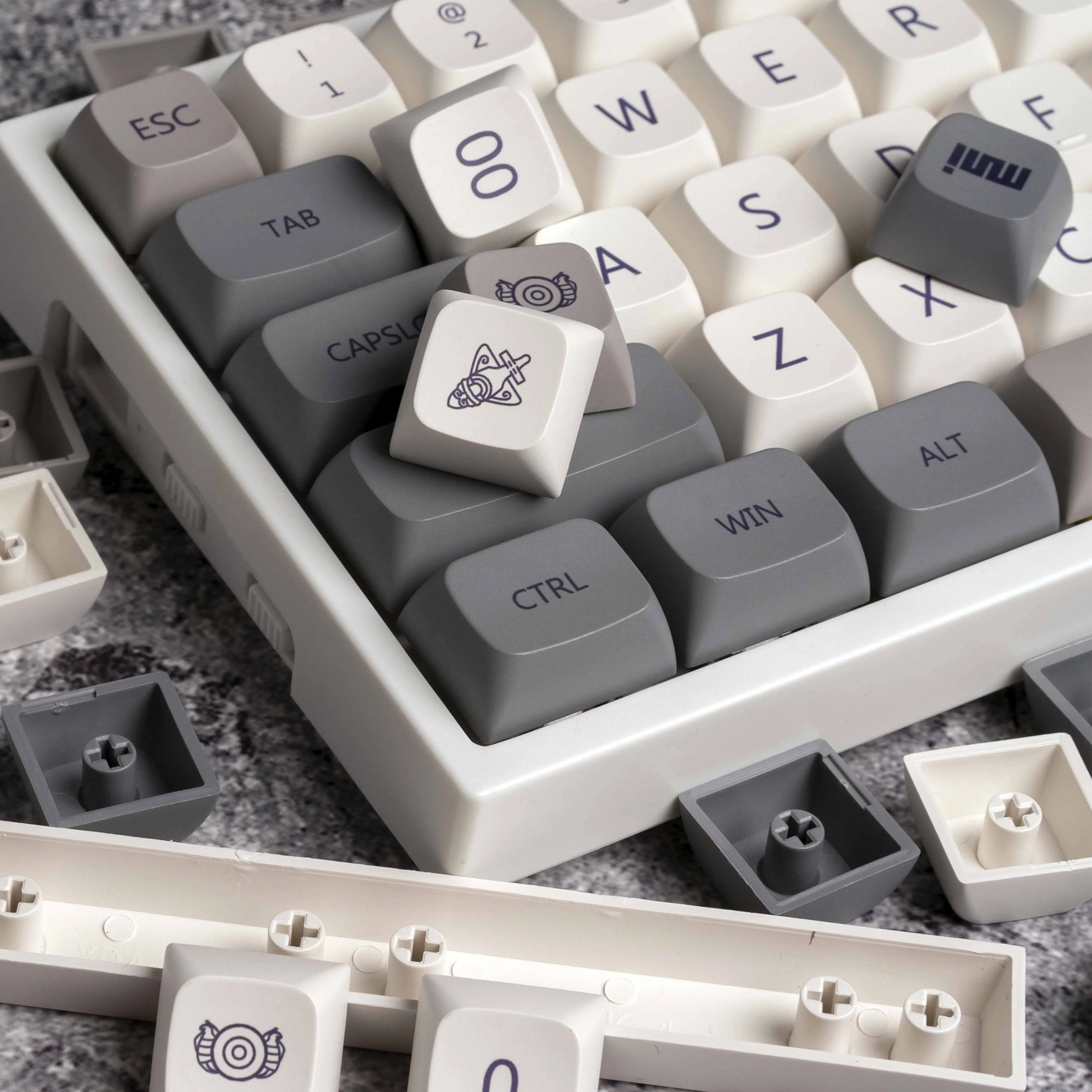 HZGAMER 133Keys Custom PBT Keycaps, XDA Profile PBT Keycaps Genshin Impact Enlightenment Keycaps