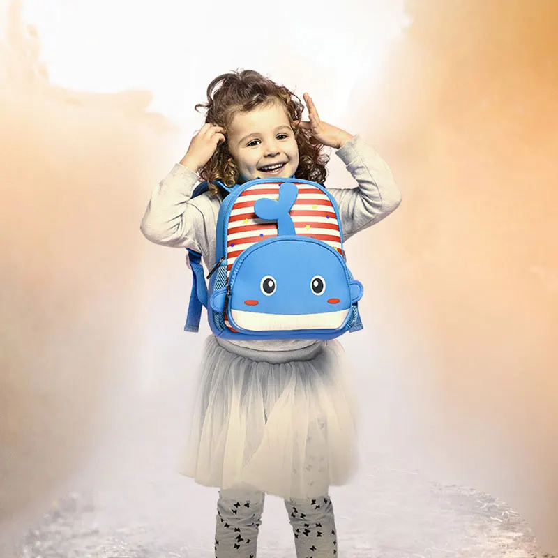 
Wholesale Hot Selling 3D Cartoon Cute Animal Zoo Backpack for Kids 