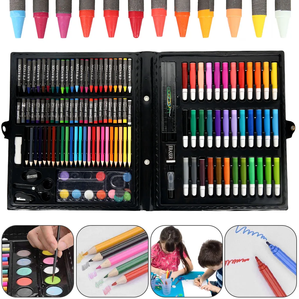
Children gift wholesale multi color pen cheap 168 colors water color brush pen 