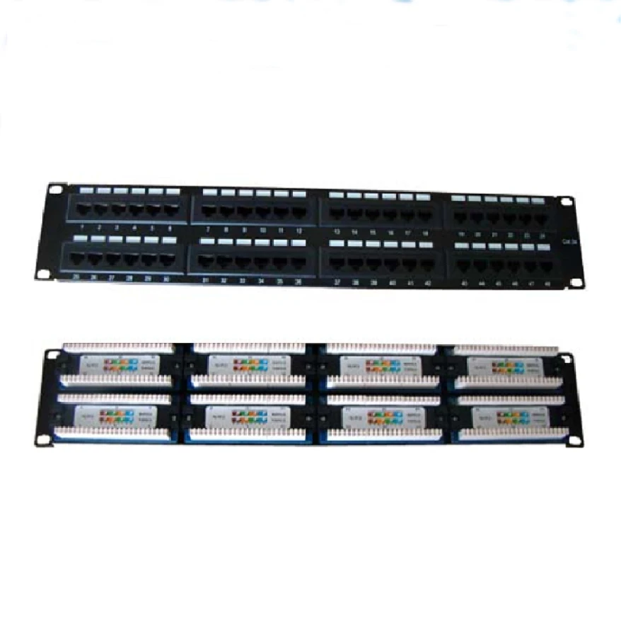 Cat5e UTP 48 порт патч-панель (двойное использование