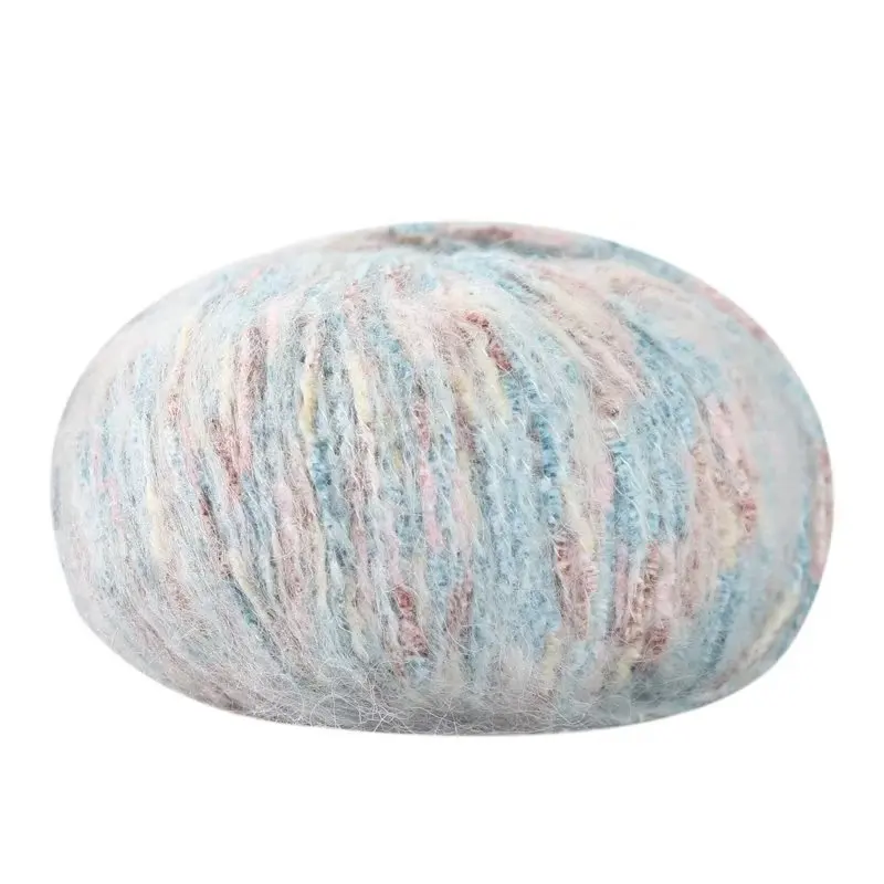Wholesale Baby Soft Hand Knitting Mohair Blended Yarn Crochet Spun Yarn