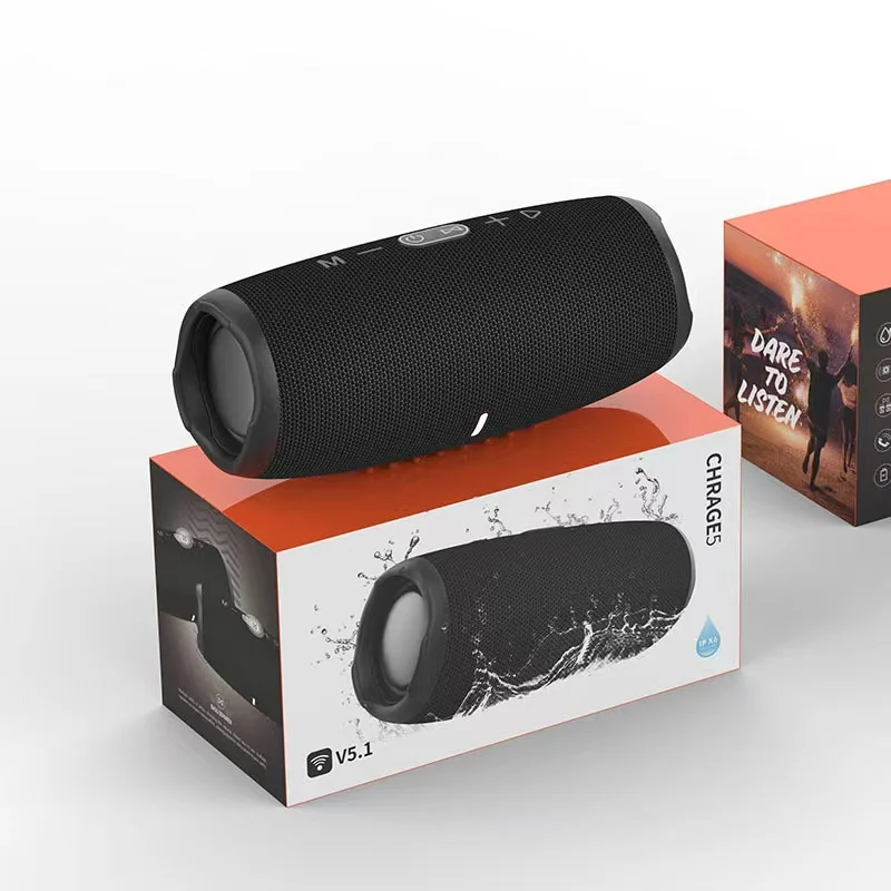 Portable BL Charge 5 Wireless BT Speaker Subwoofer IP67 Waterproof Dustproof Outdoor Music Charge 5 BT Speaker