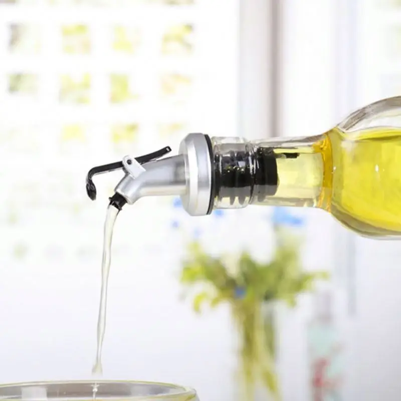 
Oil bottle stopper vinegar bottles can ABS lock plug Food grade plastic Nozzle Sprayer Liquor Dispenser 