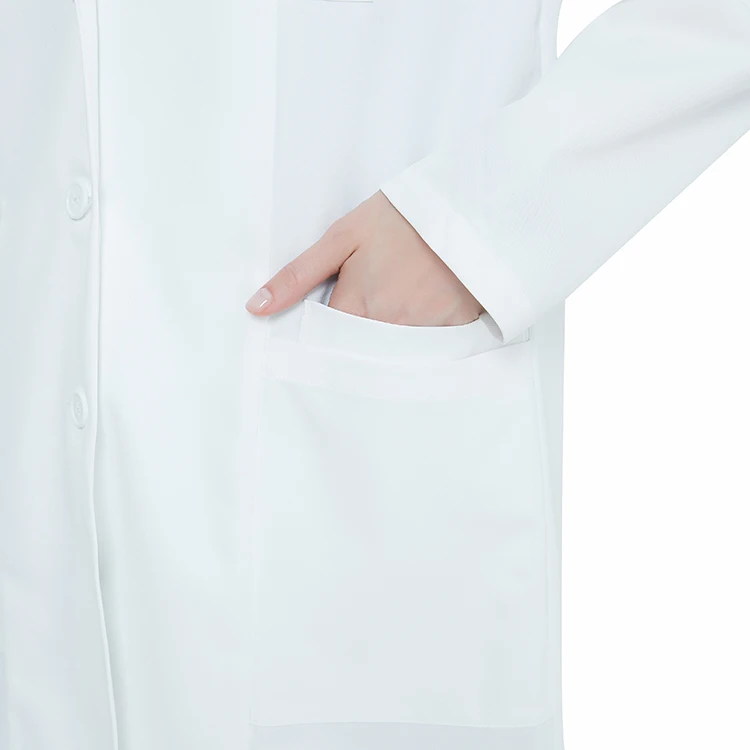 High End Doctor Lab Coat White Wholesale Hospital Medical Lab Doctor Coats Jacket Uniform for Female Doctors White Coat Lab