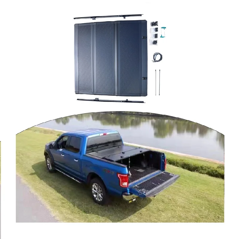 Manufacturer direct sales pickup truck manual shutter cover Retractable roll-up cover For Ford F150 2015-2017