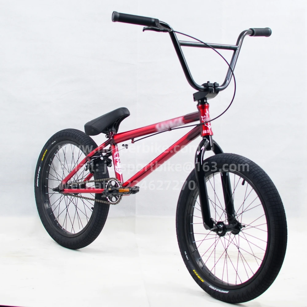 Good design 20 inch freestyle gloss translucent raw BMX bicycle