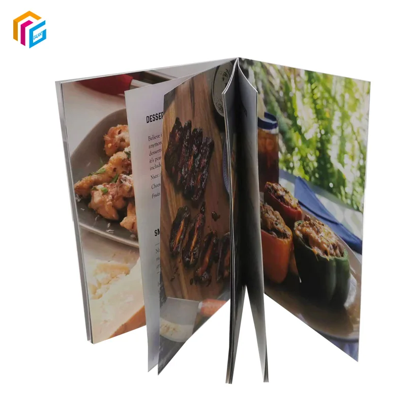 Manufacture Cheap Price Custom Saddle Stitches Book Softcover Book Booklets Brochures With Folded Book Jacket