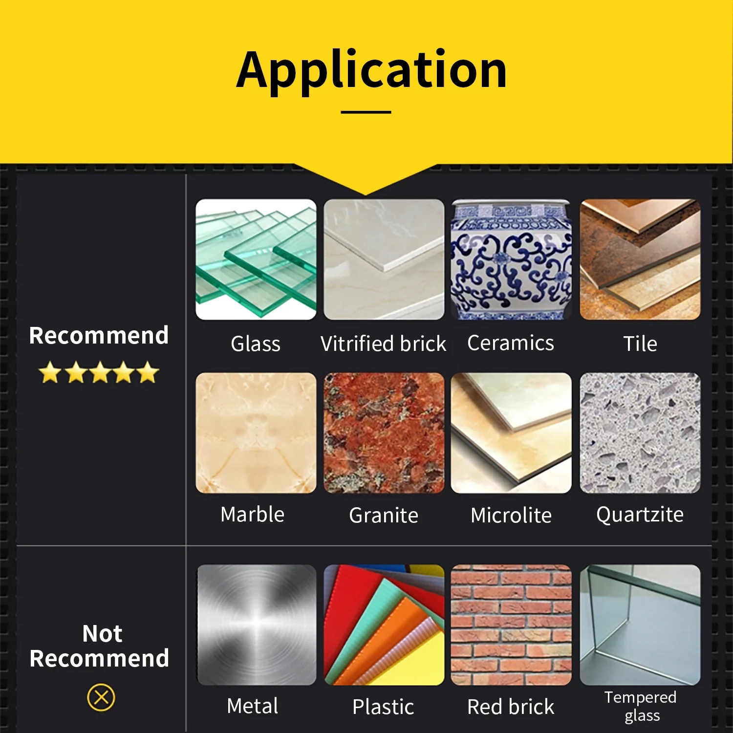 Fryic Diamond positioning Marble hole Saw from 16mm to 100mm diamond hole saw drill bits