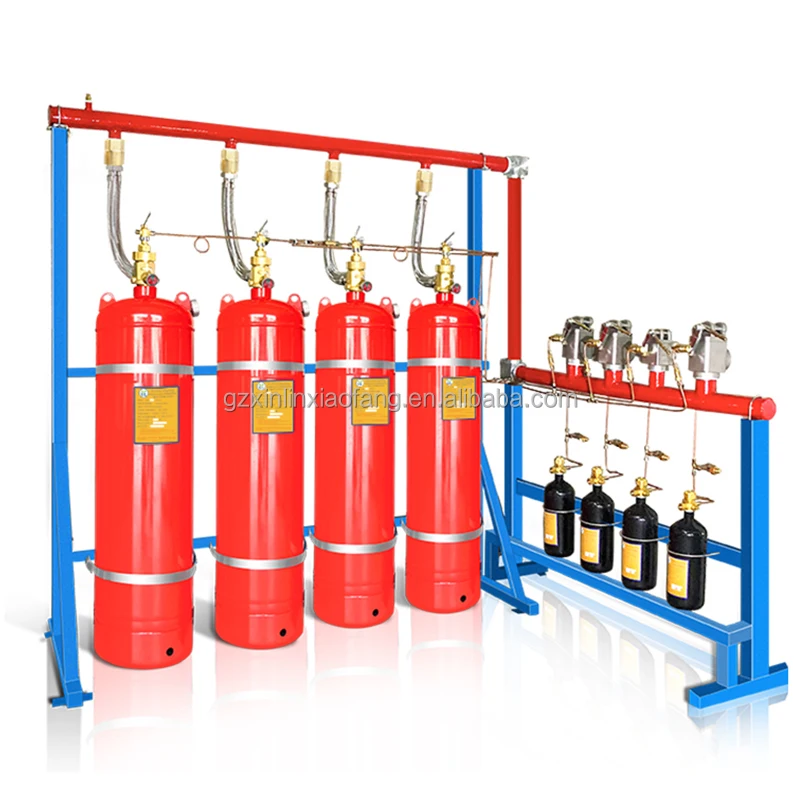 Высокое качество 120L HFC-227ea газовый огнетушитель для комнаты даты