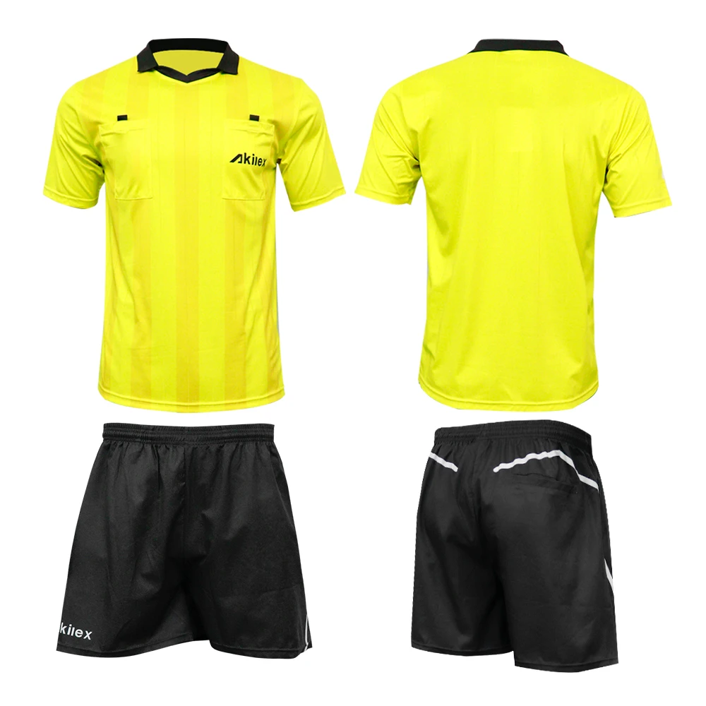 Новое поступление на заказ низкий минимальный высококачественные полосатые майки футбольные баскетбольные судейские рубашки форма для рефери