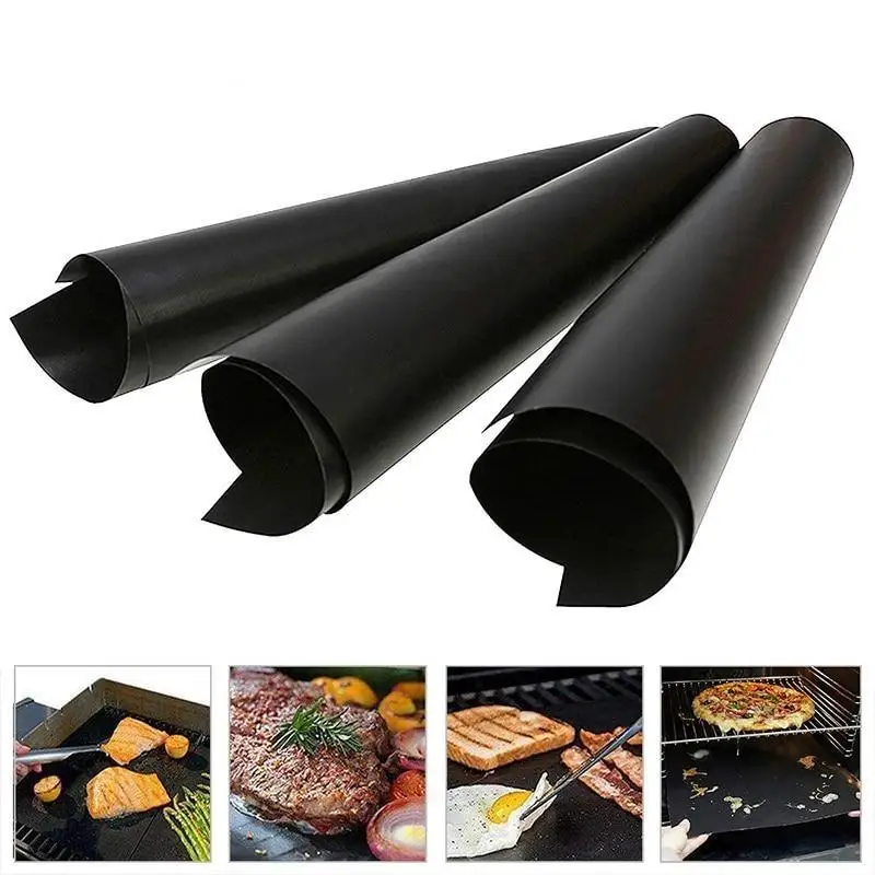 
Best Selling PTFE BBQ Grill Mat Cooking Mat Easy To Clean Non-Stick Reusable Oven Liner 