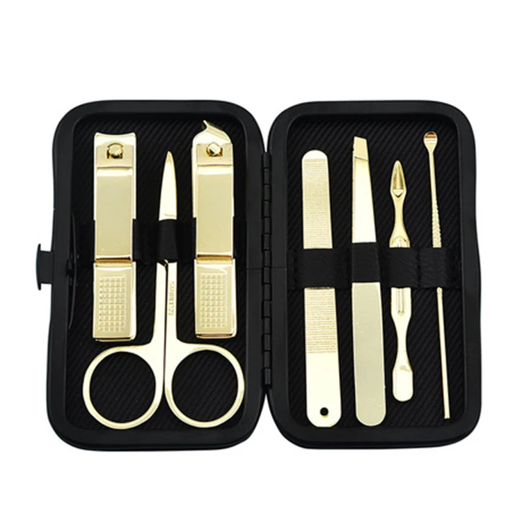 Top Seller 7pcs Professional Stainless Steel Nail Clipper Manicure Pedicure Set High Quality Stainless Steel