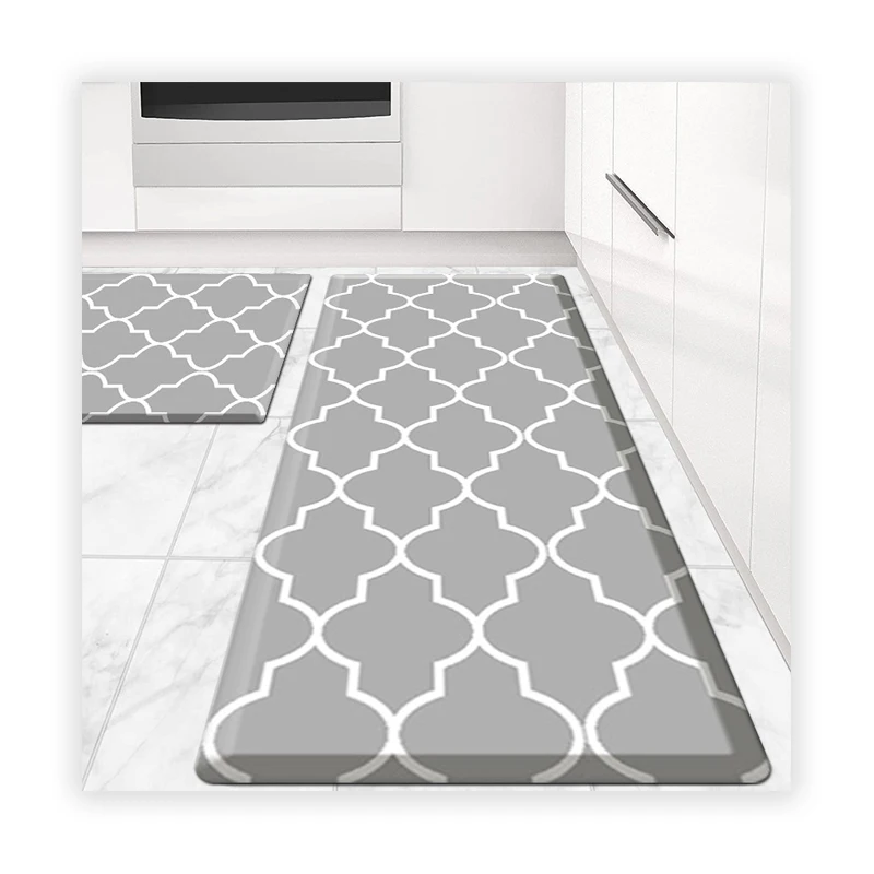 Waterproof non-slip kitchen mat and carpet PVC comfortable foam carpet anti-fatigue kitchen mat set
