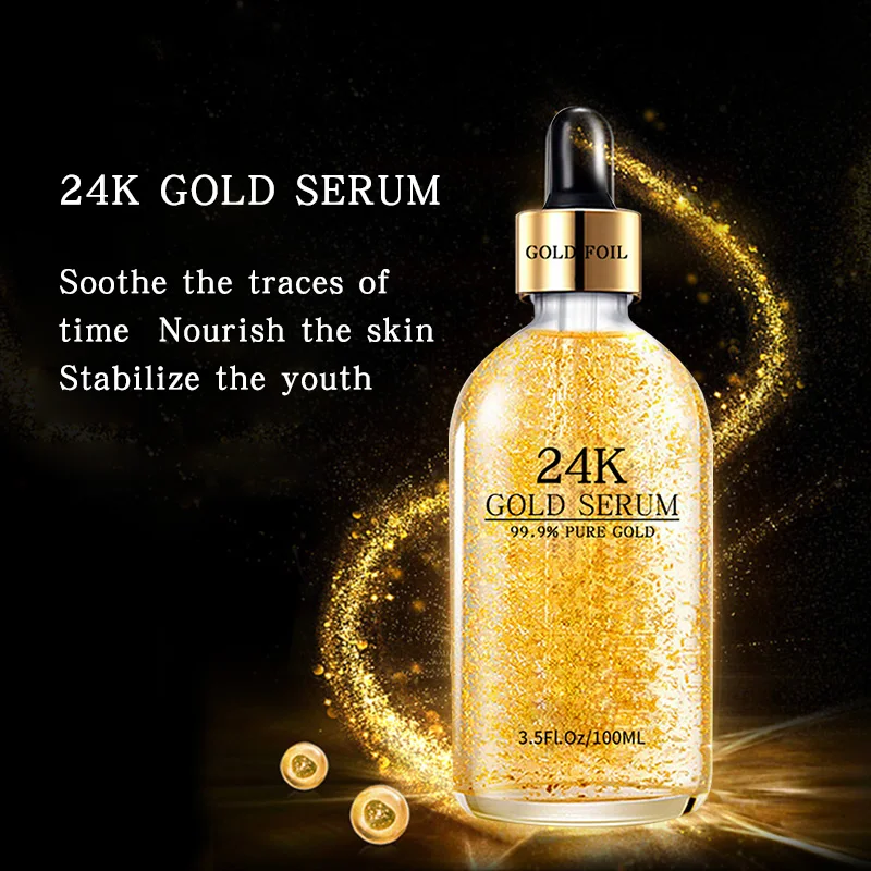 Oem Whitening Moisturizing Anti Aging Anti Wrinkle Best Face Package 24K Gold Serum
