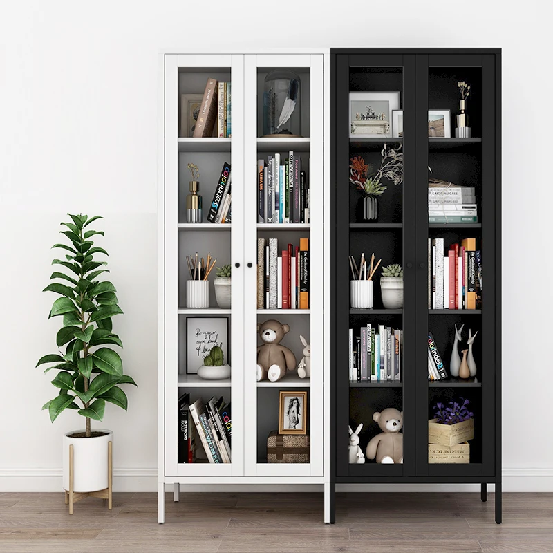 Cabinet Locker Storage Cabinets Metal Door Small Steel Garage Shoe Cupboard De Lock Nightstand Modern Living Room Book Shelf