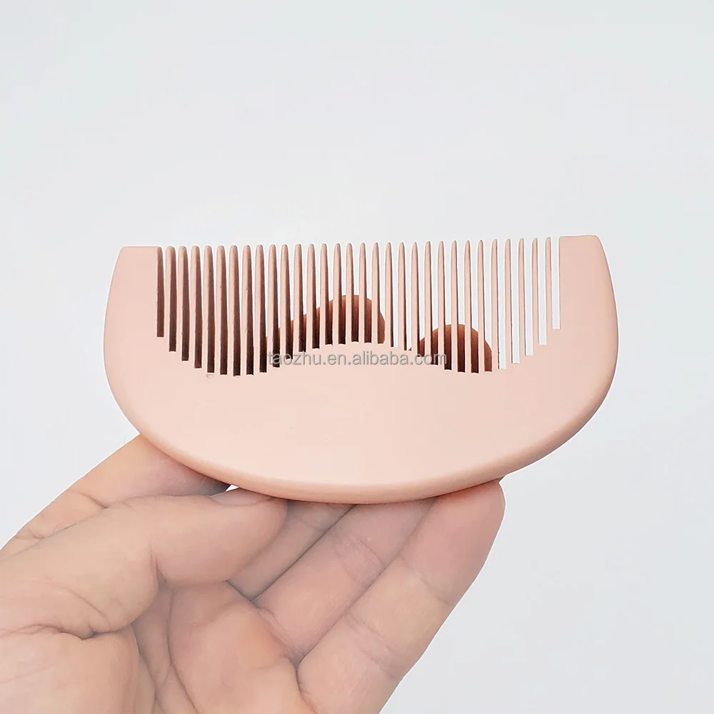 Free Custom Laser Logo Pink Wooden Comb with Private Personal Label