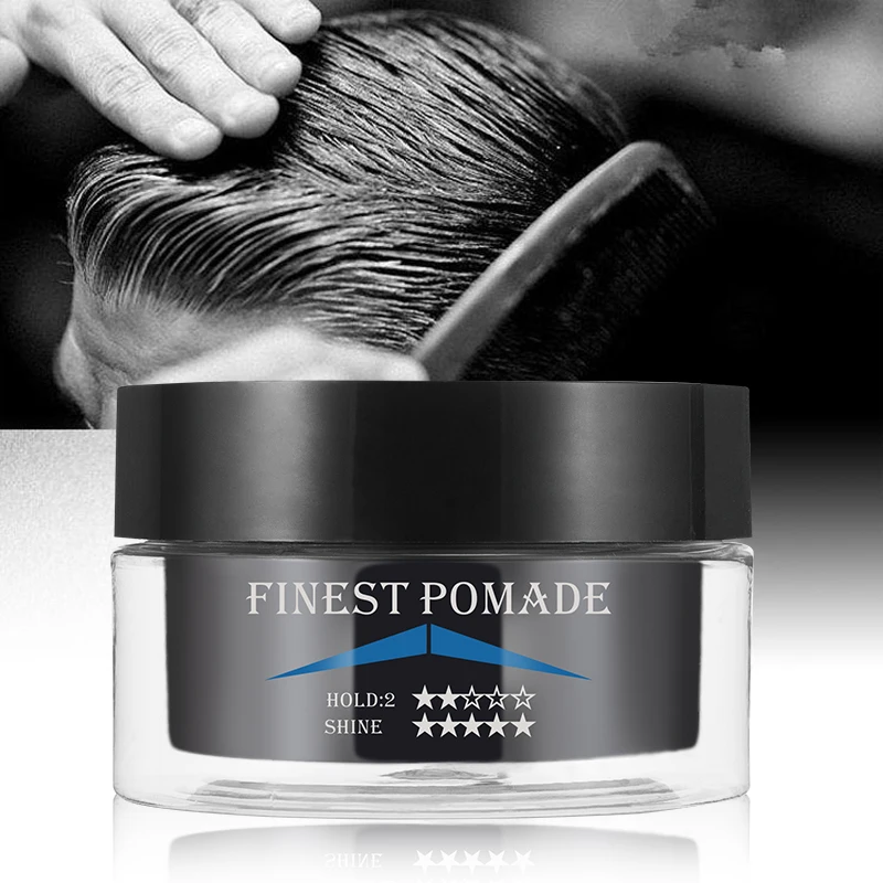 OEM barber brands 80g hair wax firme hold men styling products waterproof wax hair pomade