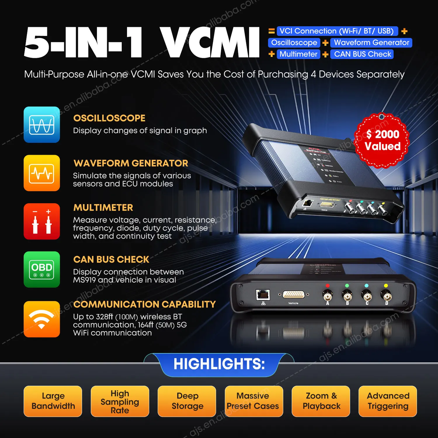 [US VERSION] Autel MaxiSys MS919 Full System 40+ Function ECU Programming Tool Car Diagnostic Tool Upgraded of Maxisys MS908 Pro